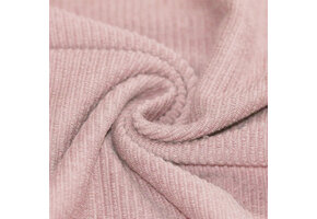 Rib Loop Terry Jersey Stof Nude Roze