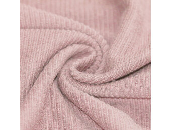 Rib Loop Terry Jersey Stof Nude Roze