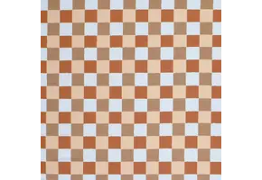 Jersey Katoen Digitale Print - Blokken 25mm Bruin Beige