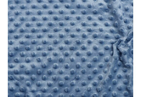 Minky Fleece Stof Jeans Blauw