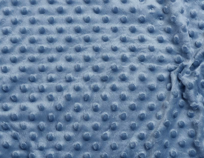 Minky Fleece Stof Jeans Blauw