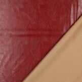 Imitatieleer Shiny Stretch Ruby Red – Glanzend & Rekbaar