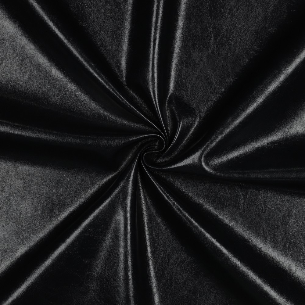 Imitatieleer Shiny Stretch Black – Glanzend & Rekbaar