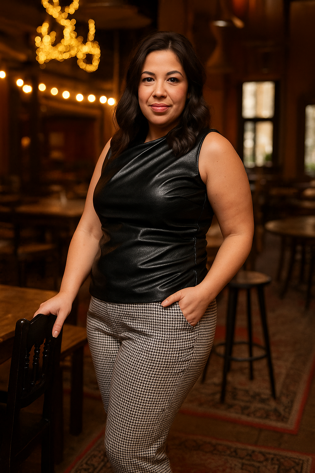 Imitatieleer Shiny Stretch Black – Glanzend & Rekbaar