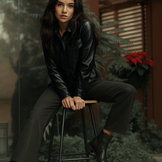 Imitatieleer Shiny Stretch Black – Glanzend & Rekbaar