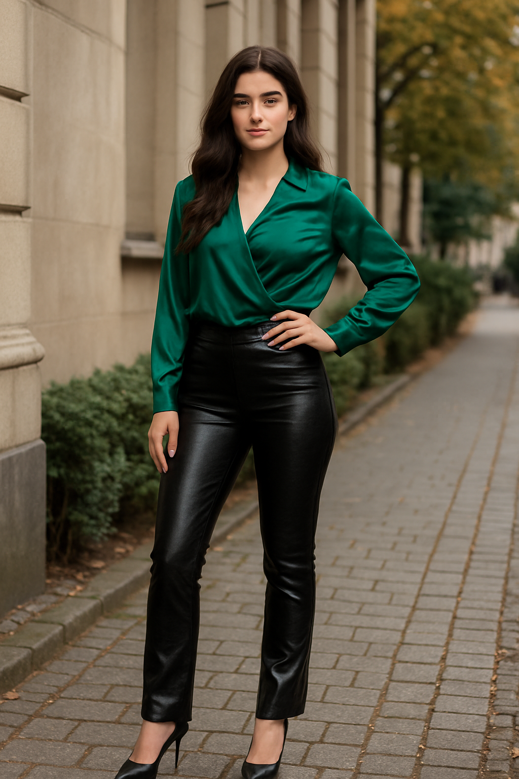 Imitatieleer Shiny Stretch Black – Glanzend & Rekbaar