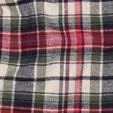 Katoen Brushed Ruitjes Wijnrood Pickle Blauw – Zacht & Comfortabel