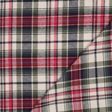 Katoen Brushed Ruitjes Wijnrood Pickle Blauw – Zacht & Comfortabel