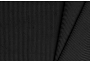 Corduroy Katoen Stof Zwart