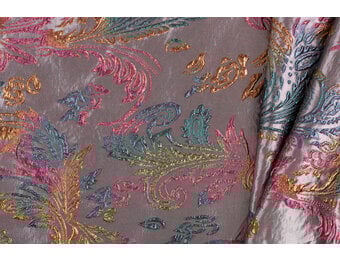 Brokaat Jacquard Stof Barok – Zilver