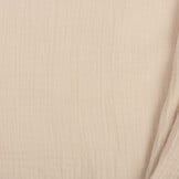 Hydrofiel Stof Hazelnoot Latte – Zacht, Ademend en Duurzaam