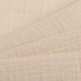 Hydrofiel Stof Hazelnoot Latte – Zacht, Ademend en Duurzaam