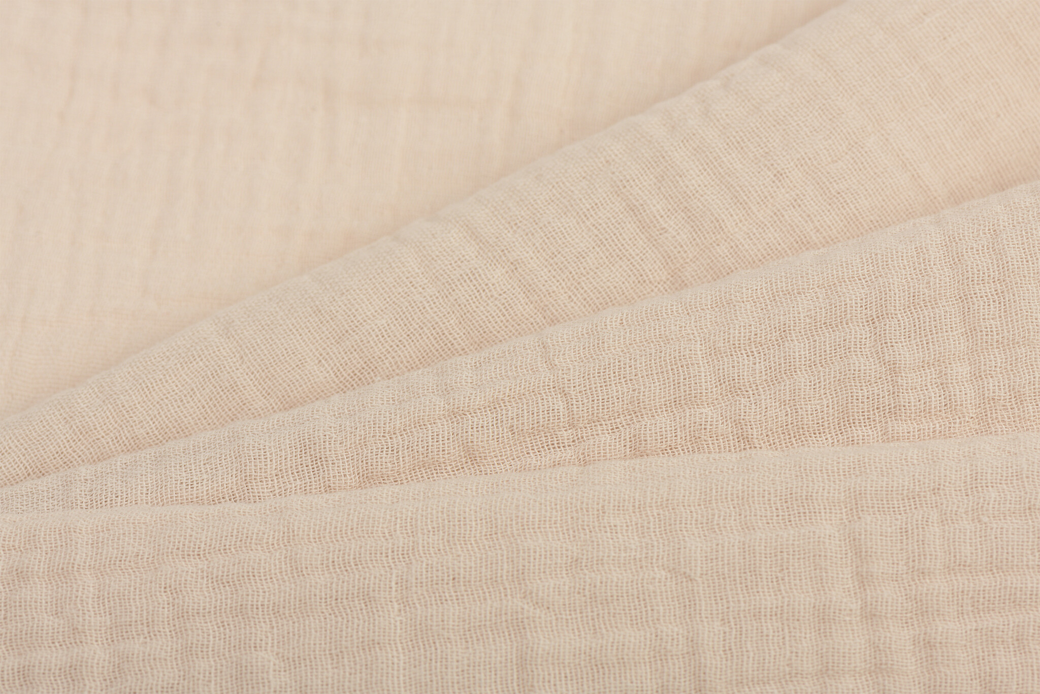 Hydrofiel Stof Hazelnoot Latte – Zacht, Ademend en Duurzaam