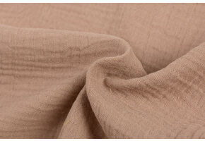 Baby Cotton – Mousseline Stof - Mocha