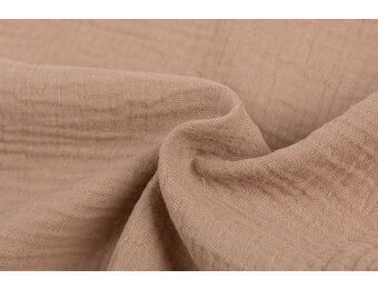 Baby Cotton – Mousseline Stof - Mocha