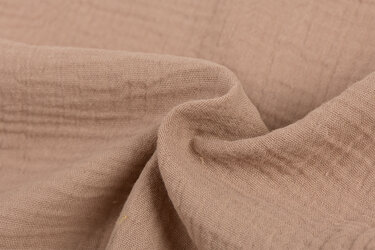 Baby Cotton – Mousseline Stof - Mocha