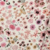 Hydrofiel Stof Digitale Print Aquarelbloemen – Zacht & Ademend