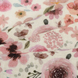 Hydrofiel Stof Digitale Print Aquarelbloemen – Zacht & Ademend