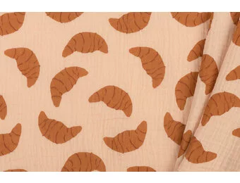 Hydrofiel Katoen Stof Croissants