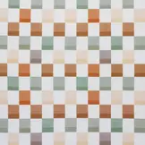 Rib Jersey Stof Blokken 25mm Olijf Bruin – Trendy & Rekbaar