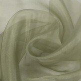 Organza Stof Licht Legergroen – Licht, Soepel & Glanzend