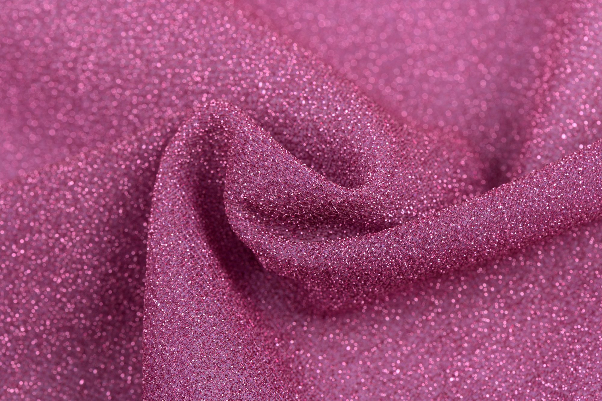 Lurex Glitter Jersey Stof Magenta Roze – Licht, Rekbaar & Sprankelend