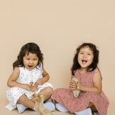 Hydrofiel Stof Kleine Hartjes Licht Lila – Zacht & Ademend