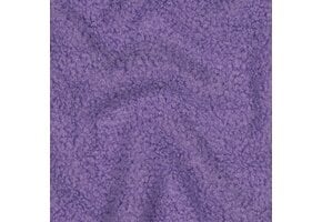 Teddy Fleece Doubleface Stof - Lila
