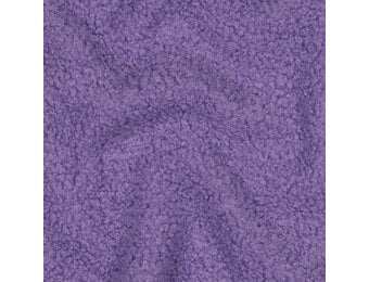 Teddy Fleece Doubleface Stof - Lila