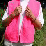 Teddy Fleece Doubleface Stof Lila – Zacht, Warm & Dubbelzijdig