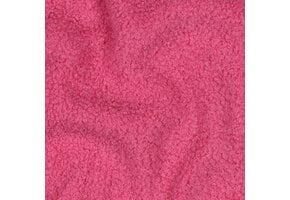 Teddy Fleece Doubleface Stof - Pink