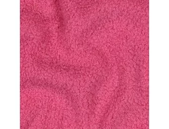 Teddy Fleece Doubleface Stof - Pink