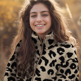 Teddy Stof Panterprint Zwart – Zacht, Warm & Stoer