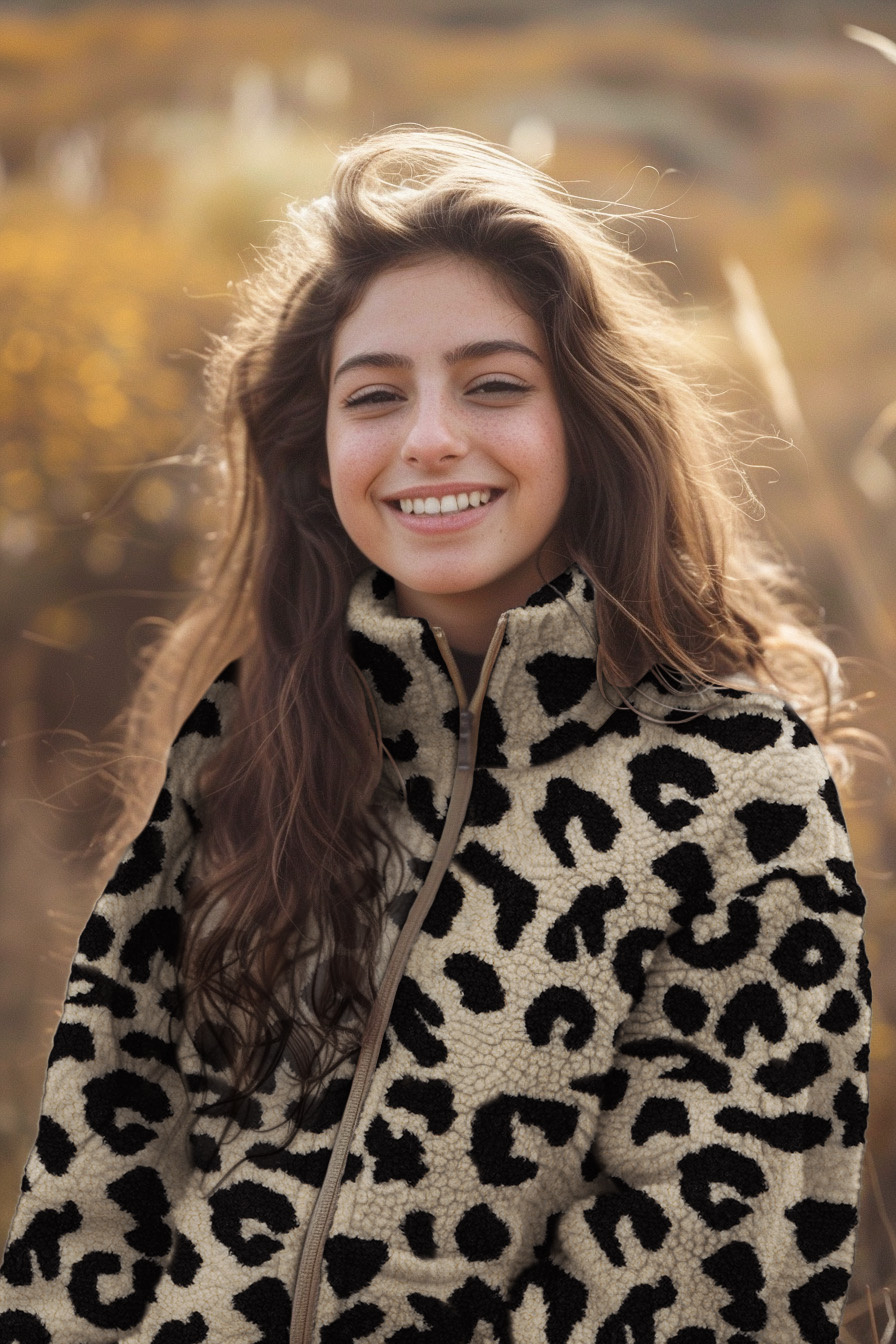 Teddy Stof Panterprint Zwart – Zacht, Warm & Stoer