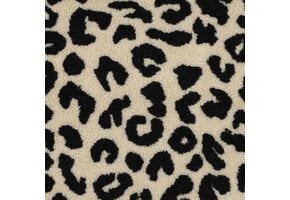 Teddy Stof Panterprint - Zwart