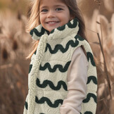 Teddy Stof Wave Print - Legergroen – Zacht, Warm & Opvallend