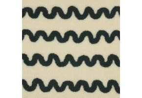 Teddy Stof Wave Print - Legergroen