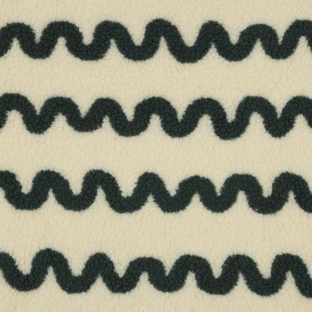 Teddy Stof Wave Print - Legergroen – Zacht, Warm & Opvallend