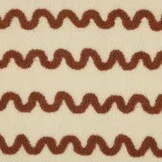 Teddy Stof Wave Print - Camel – Zacht, Warm & Opvallend