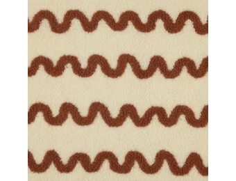 Teddy Stof Wave Print - Camel