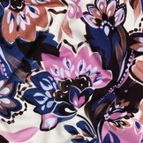 French Terry Stof Bloemen Ecru – Vrolijk & Trendy