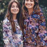 French Terry Stof Bloemen Ecru – Vrolijk & Trendy