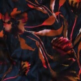 Jersey Katoen Bloemen Navy – Zacht, Rekbaar & Ademend