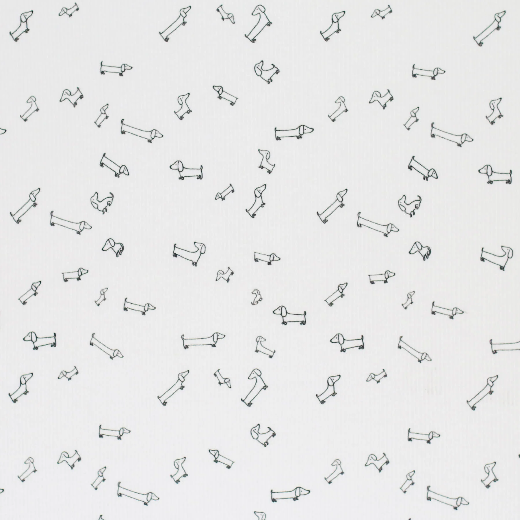 Rib Jersey Stof Onregelmatige Hondjes – Speels & Rekbaar