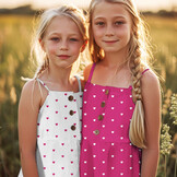 Katoen Poplin Mini Hartjes Rood – Wit – Zacht & Ademend