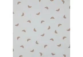 Katoen Poplin Stof – VIVE LA FRANCE – Croissantjes