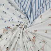 Katoen Poplin VIVE LA FRANCE Bloemetjes – Zacht & Ademend