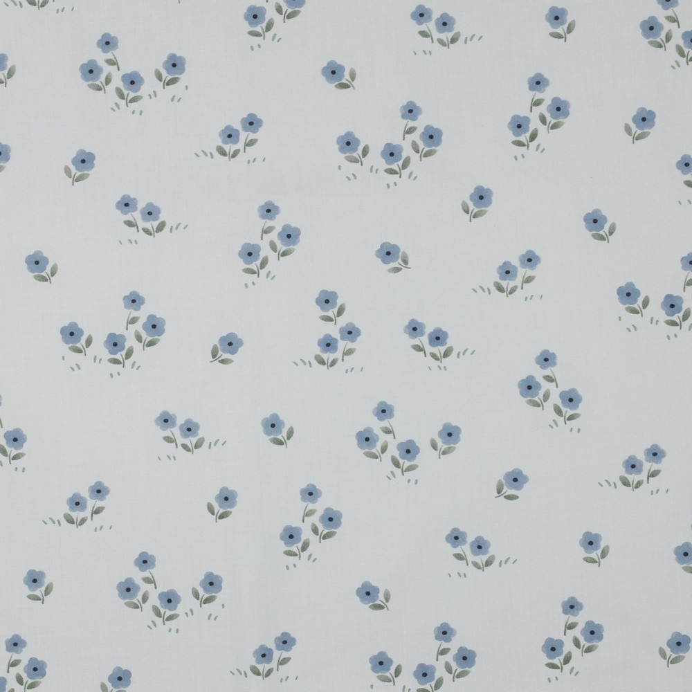 Katoen Poplin VIVE LA FRANCE Bloemetjes – Zacht & Ademend