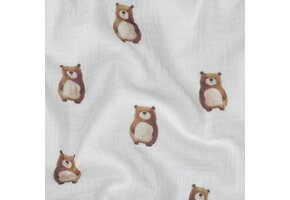 Organic Hydrofiel Katoen Stof – Beertjes