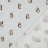 Zachte Hydrofiel Katoen Stof - Beertjes - Biologisch & Veelzijdig